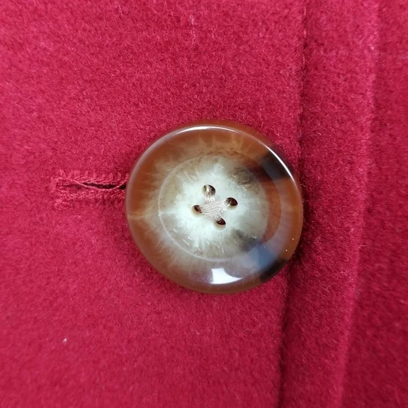 Michael Kors Red Wool Blend Coat size 10 - Picture 10 of 12